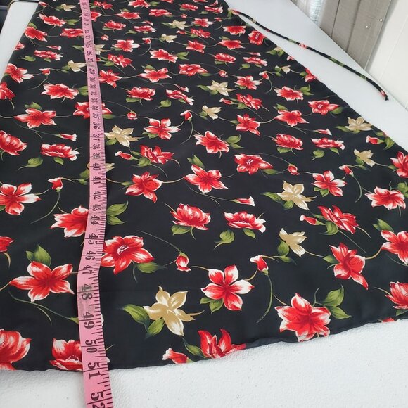 Timeless Tickets Womens Vintage Floral Maxi Dress Size M Tied Back Whismigoth - Picture 9 of 10